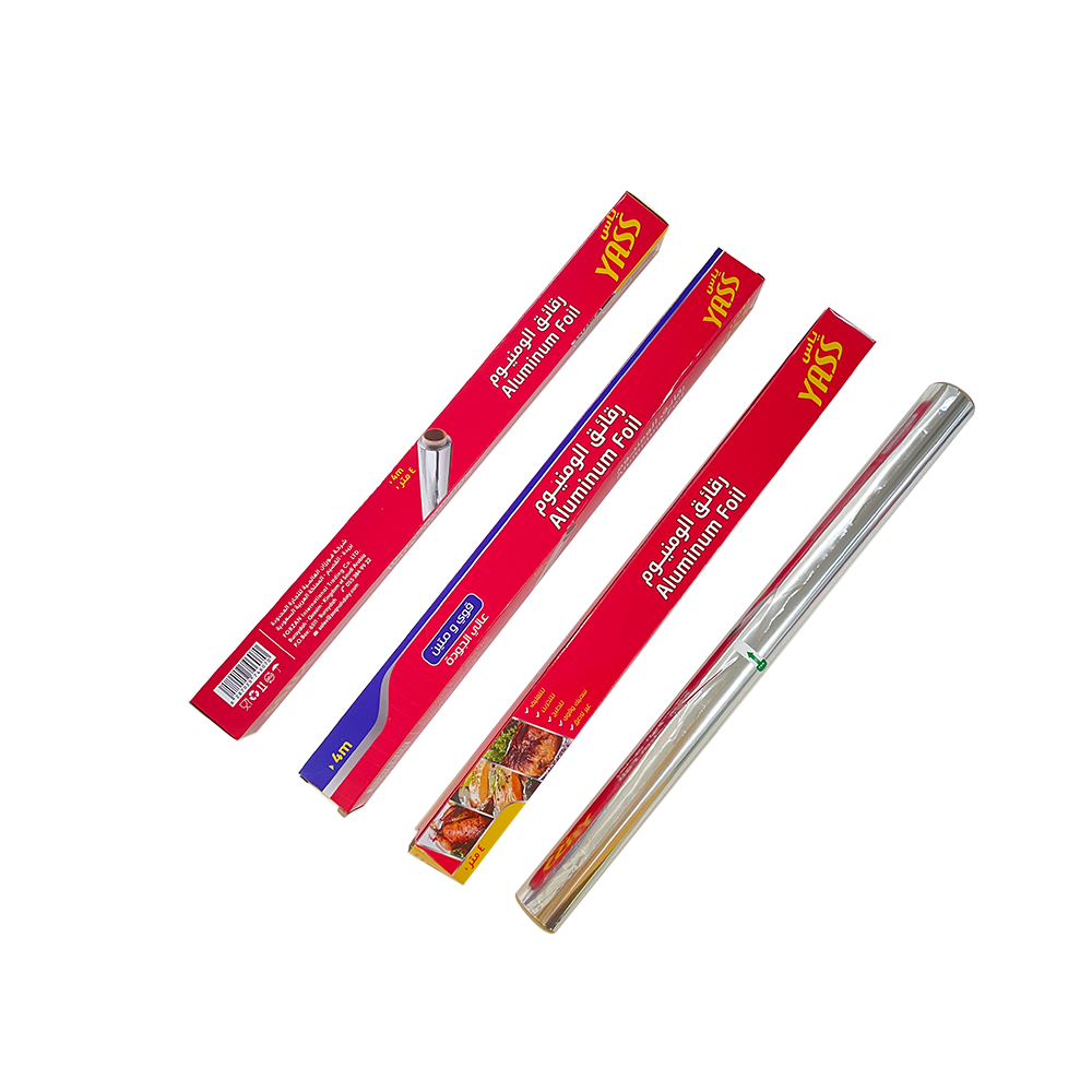 Silver Aluminum Food Wrapping Foil Roll Eco Friendly Kitchen Usage Foil Best for Takeaway Food