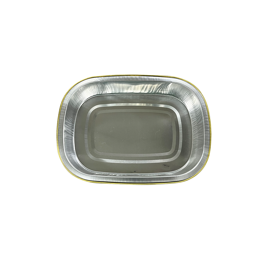 Big Capacity Recyclable Roasting Take Away Disposable Pan Smoothwall Round Aluminum Foil Container with Alu 