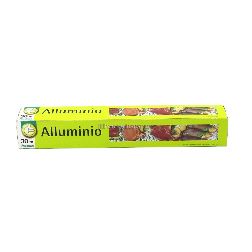 Household 8011 Food Grade Aluminium Food Packaging Foil Paper Roll Customized